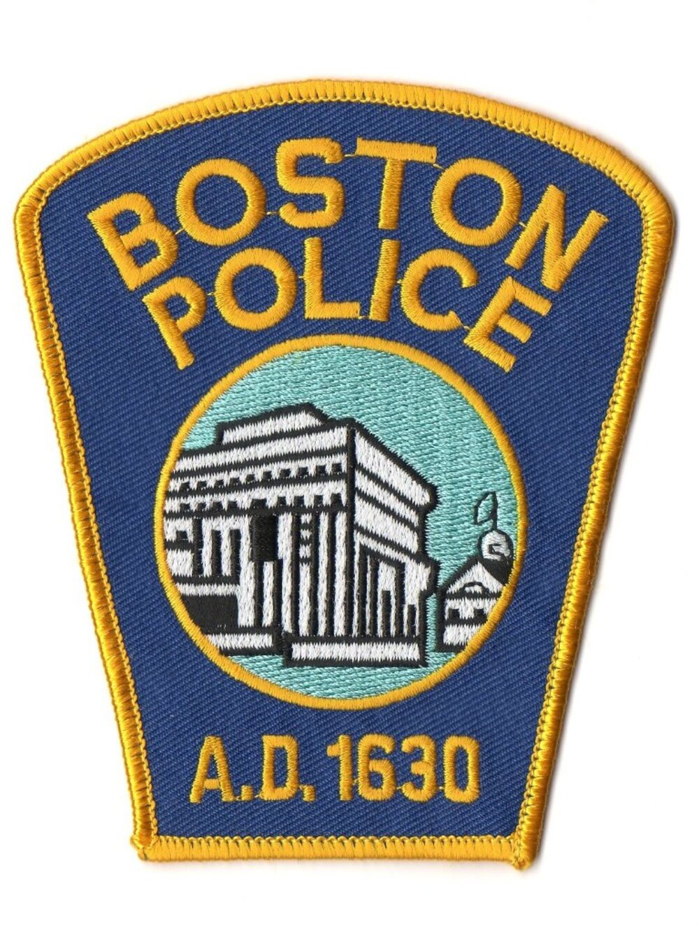 Boston Police Department Patch BPD AD 1630 Presentation Card Massachusetts